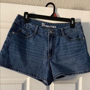 No Boundaries Dark Blue Jean Shorts